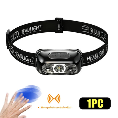 Powerful LED Headlamp IPX4 Waterproof Emergency Head Flashlight 500LM XPE LED Headlamp 500mAh for Outdoor Fishing Camping Hiking