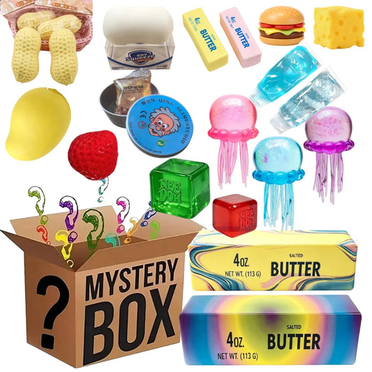 Hot Blind Box Mystery Kawaii Cat Paw Mochi Squishy, Simulated Food Fidget Toy, Cute Squeeze Foot Toy Antistress Stress-Relief