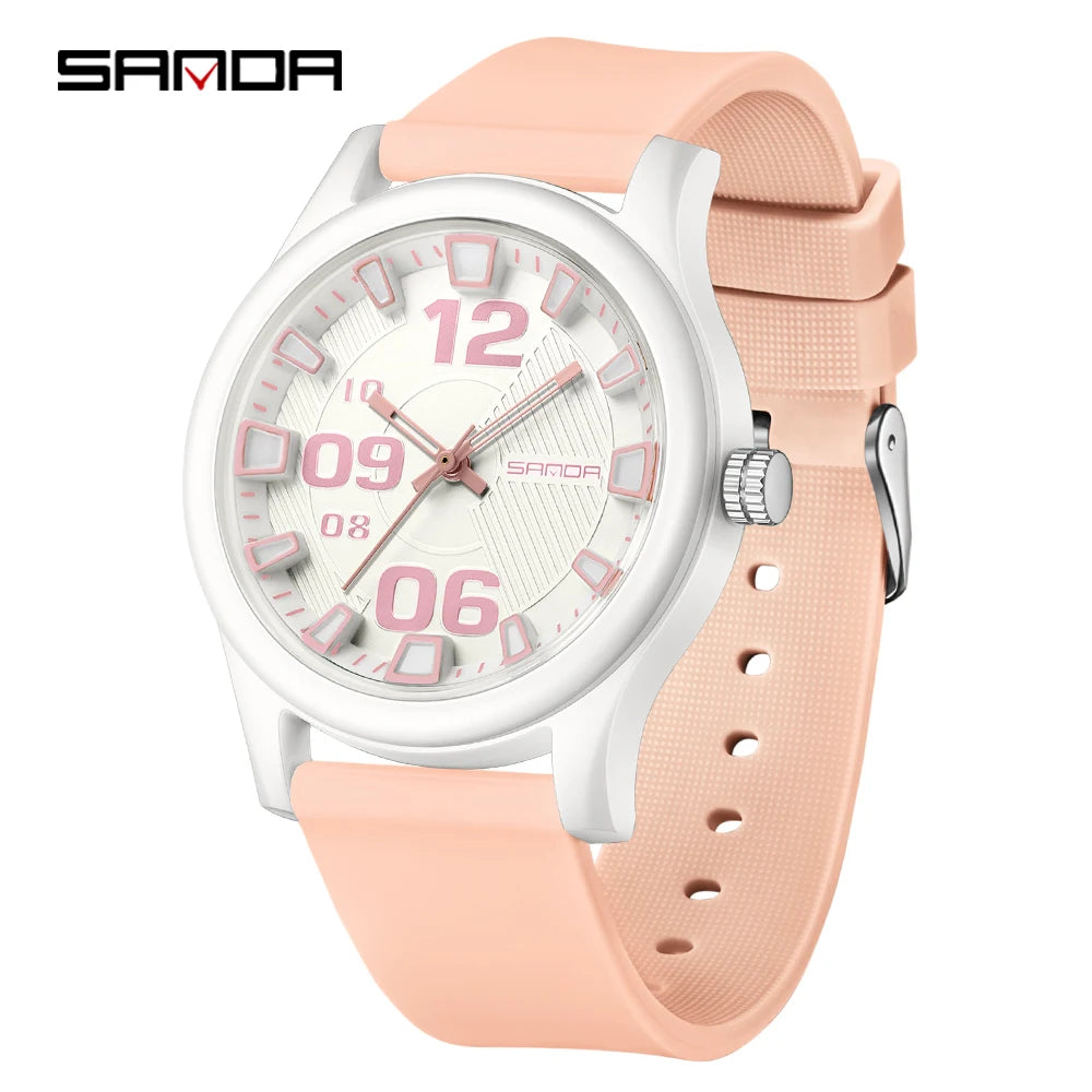 SANDA 3252 Fashion Simple Student Quartz Watch Popular Style Waterproof Suitable For sports And Life And It Is a Gift For Friend