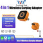 4in1 Wireless CarPlay Dongle Wireless Android Auto Adapter AI Smart Box Car Intelligent Systems For Car With Wired CarPlay