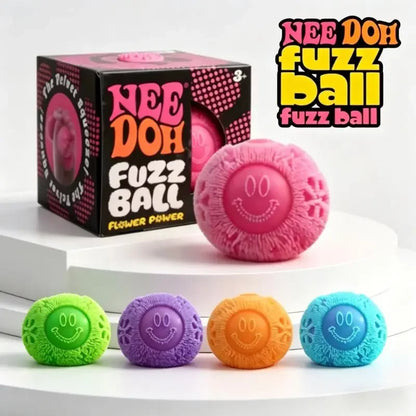 Nee Doh Fuzz Ball Wonder Waves Sensory Squeeze Toy Squishy Toy Textured Stress Relief Fidget Ball for Adults Kids