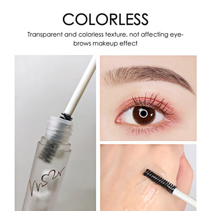 QIBEST Transparent Eyebrow Gel Long Lasting Shape Natural Three Dimensional Moisturizing Eyebrow Styling Gel Makeup Brow Soap