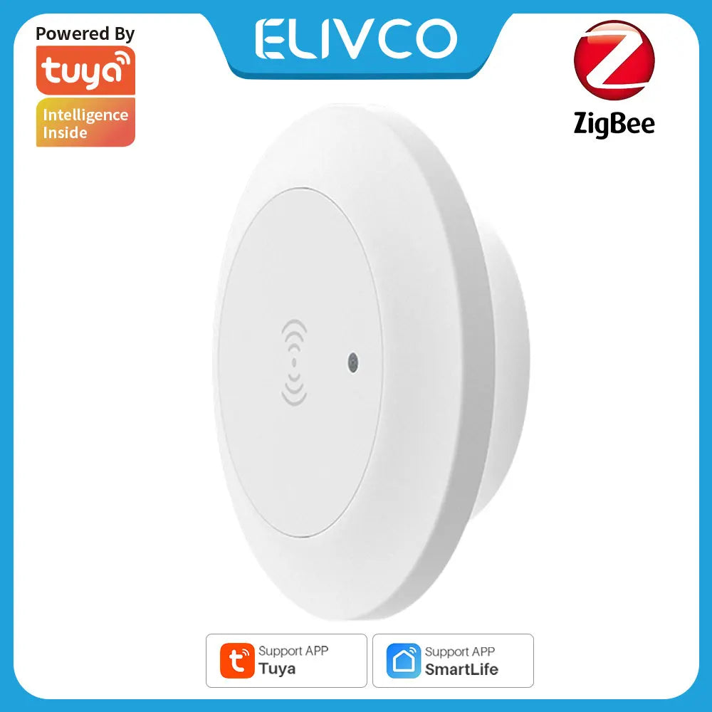Tuya ZigBee 24GHz MmWave Radar Detector Smart Human Presence Sensor With Illumination Detector AC95~250V Power Supply