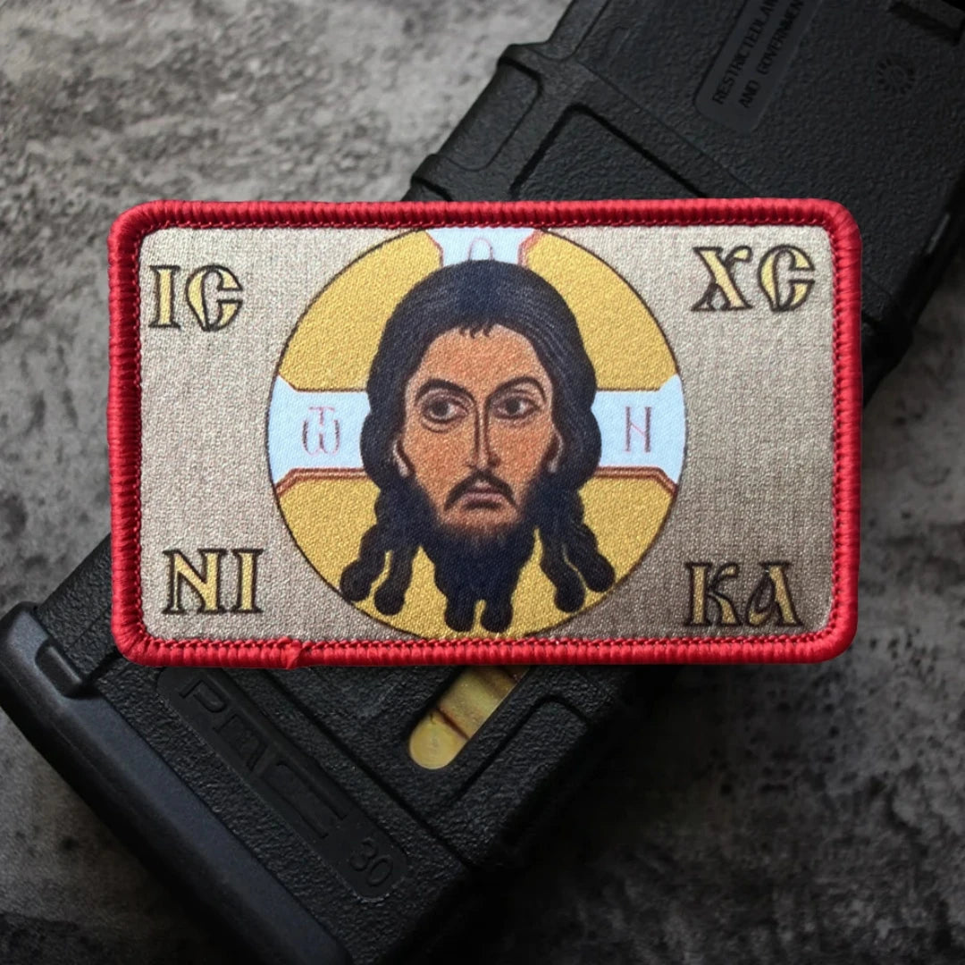 Orthodox Jesus Christ Tactical Military Morale Army Armband Printed Hook and Loop Patches for military equipment, backpack, hat,