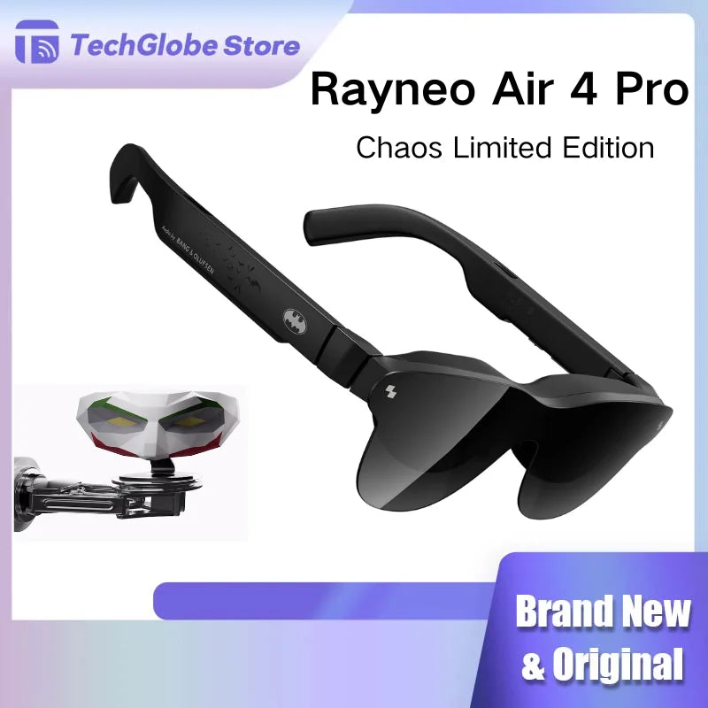 Okulary AR RayNeo Air 4 Pro Chaos Limited Edition Micro OLED 120 Hz z dźwiękiem B&O, przenośne, do gier, inteligentne