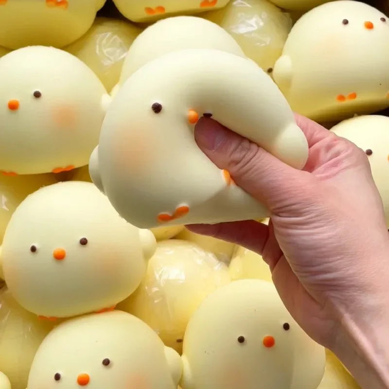Giant Cute Chick Squishy Slow Rising Fidget Toy Stress Relief Anti-Anxiety Sensory Decompression Toy for Kids Adults ADHD Autism