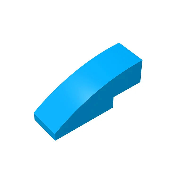 100pcs MOC Part 50950 Slope Curved 3 x 1 No Studs Building Block Particles DIY Construction Compatible Brick Toy Kid Gift