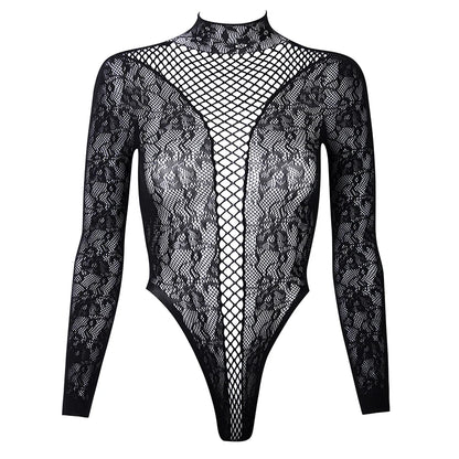 Summer Men's Mesh Tank Transparent Full Sleeves Round Neck T-shirt MenWomen Comfortable Breathable Bodysuit Trend Party Clothing