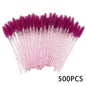 500/1000pcs Eyelash Brush Applicator Wholesale Lash Mascara Wands Brushes For Eyelash Extension Eyebrow Spoolies Beauty Tools