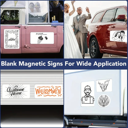 Custom Car Magnetic Sign Personalized Vehicle Logo Text Decal for Cars Trucks Business Advertising Door Magnet