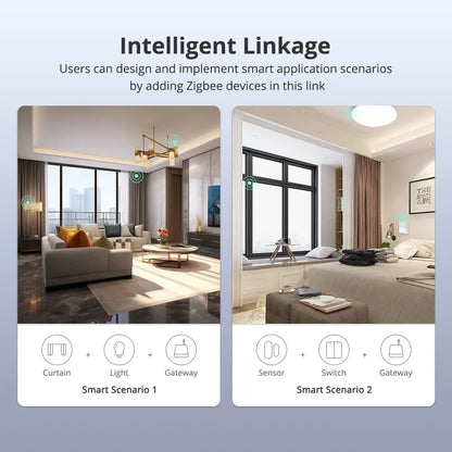 Zemismart Zigbee Gateway Hub Long Range Smart Home Bridge Wired with Network Cable Work with Tuya App Control Zigbee Devices