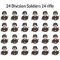 WWII Infantry Military Soldier War National Army Mini Gun armament Models Building Blocks Building Blocks Toys for Kids