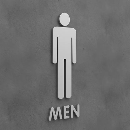 Matte Black Gold Toilet Sign Plate Acrylic 3D Wash Room Door Wall Label Sticker Wc BathRoom Signage Board Art Hotel Home Decor