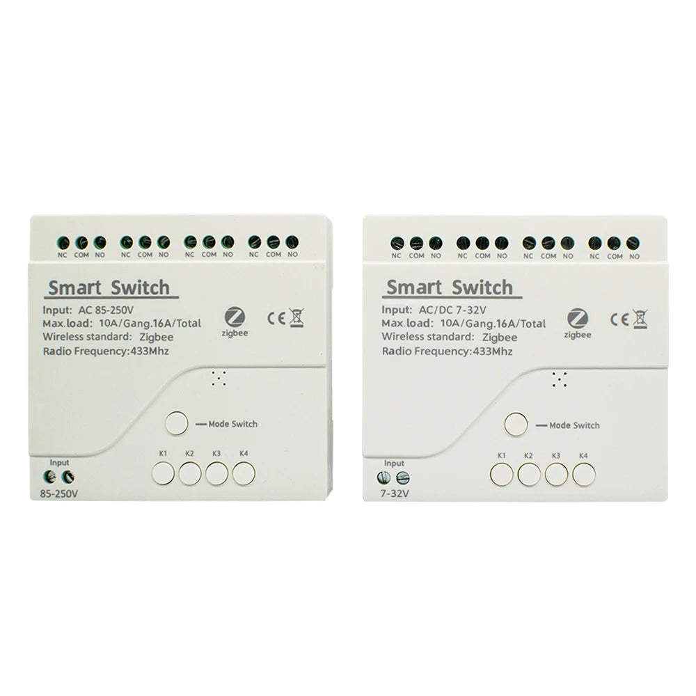 Zigbee Relay Breaker 7-32V 85-250V Switch Module Control Works With Tuya Smart Life App Alexa Google Smartthings Ewelink Hub