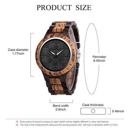 BOBO BIRD Wood Watches Relogio Masculino Watch for Men Viking Warriors Symbol Relojes Para Hombre часы мужские Logo Custom