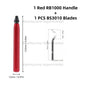 RB1000 Hand Metal Deburring Tool Red with 360 Degree Rotating Blades for 3D Printing Wood Metal Plastic Aluminum Copper Steel