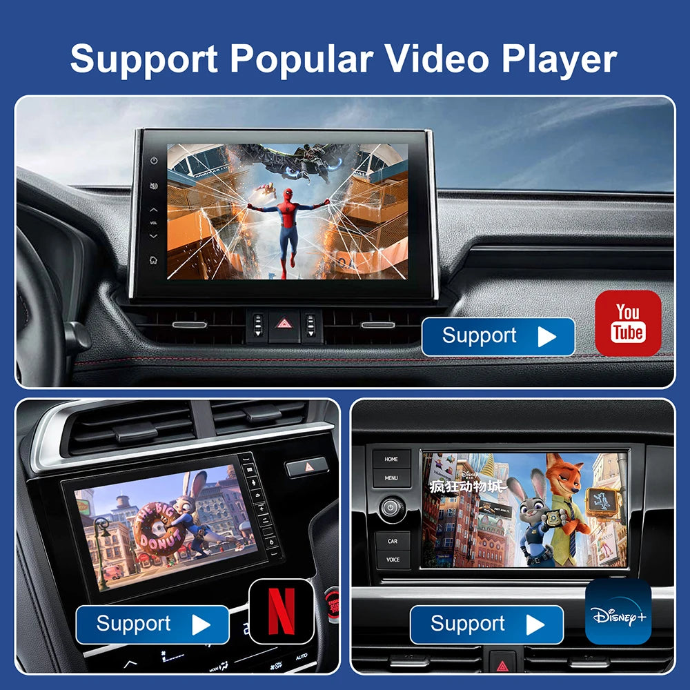 Android 13 Car AI Box Wireless Carplay Adapter Android Auto For Netflix Youtube For Peugeot 208 308 408 508 2008 3008 4008 5008