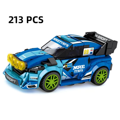 City Speed Racing MOC Car Sports Building Blocks Bricks Classic Rally sport Super Racer Vehicles Christmas gift Technical toys