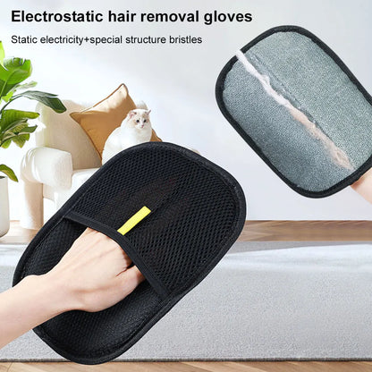 Rękawice do pielęgnacji sierści Pet Grooming Gloves Szczotka do usuwania sierści Rękawice do usuwania sierści zwierząt domowych dla psów kotów królików z długimi/krótkimi/kręconymi włosami
