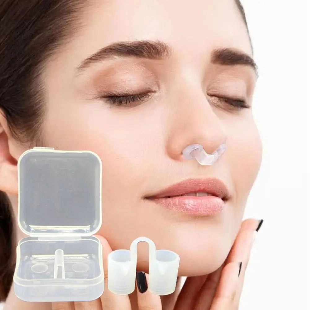 4 Sizes Anti-Snoring Nasal Dilator Easy Sleep Breathing Aid Nose Clip Stopper Snore Relief Device for Comfortable Sleep