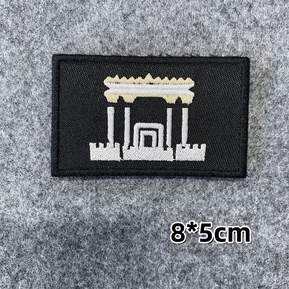 Israeli Army Forces Flag Tactical Patch for Clothes Hook&Loop Embroidery Morale Badge Paramedic Israel Outdoor Backpack Sticker