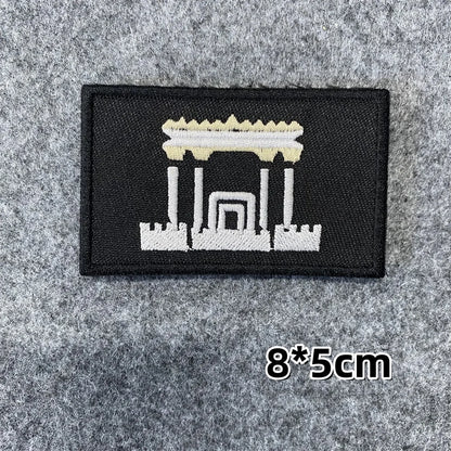 Israeli Army Forces Flag Tactical Patch for Clothes Hook&Loop Embroidery Morale Badge Paramedic Israel Outdoor Backpack Sticker