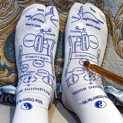 6Pcs Foot Pressure Point Therapy Trigger Point Massager Stick Acupressure Reflexology Sock with Massage Tools Set Foot Care Tool