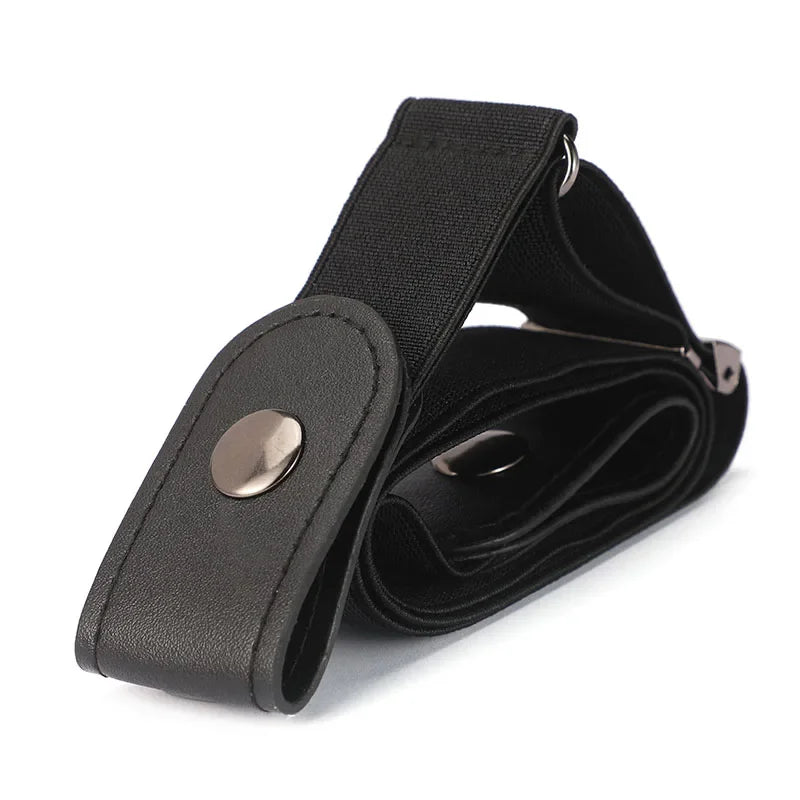 1pc Buckle-Free Belt For Jean Pants,Dresses,No Buckle Stretch Elastic Waist Belt For Women/Men,No Bulge,No Hassle Waist Belt