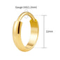 Right Grand ASTM F136 Titanium 16G Wide Chunky Conch Clicker Ring 8/10/12mm Cartilage Hoop Earring Earlobe Nose Piercing Jewelry