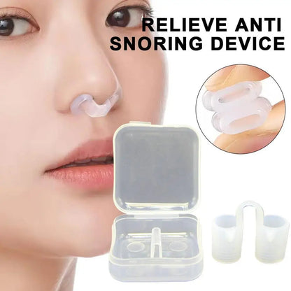4 Sizes Anti-Snoring Nasal Dilator Easy Sleep Breathing Aid Nose Clip Stopper Snore Relief Device for Comfortable Sleep