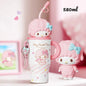 X&W 580ML Sanrio Series Thermos 316 Stainless Steel Doll Head Design Straw Insulated Cup Hello Kitty Kuromi Water Bottle Cutecup