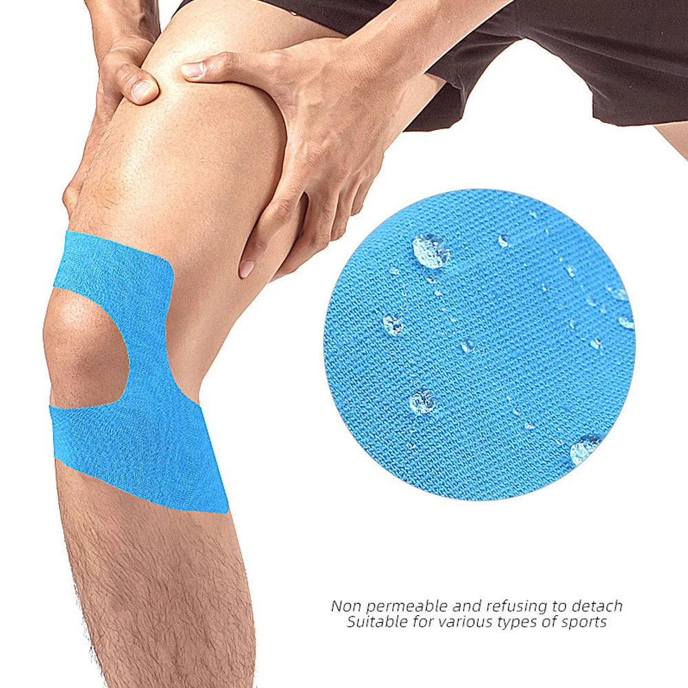 5Pcs/Set Kinesiology Tape for Knees - Knee Kinesiology Tape Pre Cut | Waterproof Workout Adhesive Patches for Recovery Injury