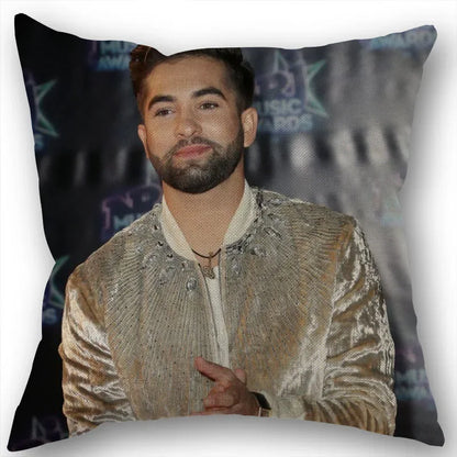 Custom Kendji Girac Pillowcase Home Textile Cotton Pillow Covers Wedding Decorative Pillow Cover Square 45x45CM1210