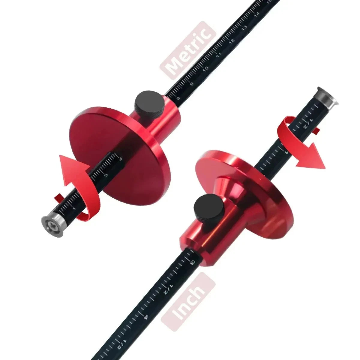 Woodworking Scriber And Marking Tool with Inch And MM Scale for Drawing Parallel Lines Mortise Measuring And Layout Precision
