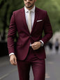 Men's Suit 2pcs Set, Elegant Formal Jacket And Pants, Great Wear for Wedding, Party And Formal Dinner