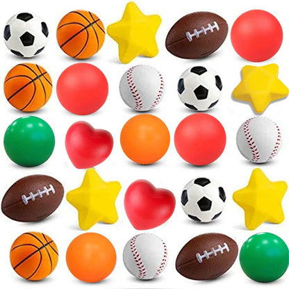 6Pcs Squeeze Ball Stress Relief Ball Funny ADHD Autism Toys Therapy Fidget Anti Anxiety Juguetes Divertidos Y Novedoso