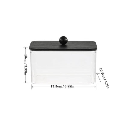 Clear Bathroom Storage Container Acrylic Dryer Sheet Holder with Lid Labels Fabric Softener Dispenser Laundry Room Organization