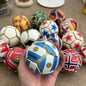 Soccer Keychain Fidget Toy Stress Relief Pendant for Fan Portable Decompression Ball with Gift Box Multi-National Team Souvenir