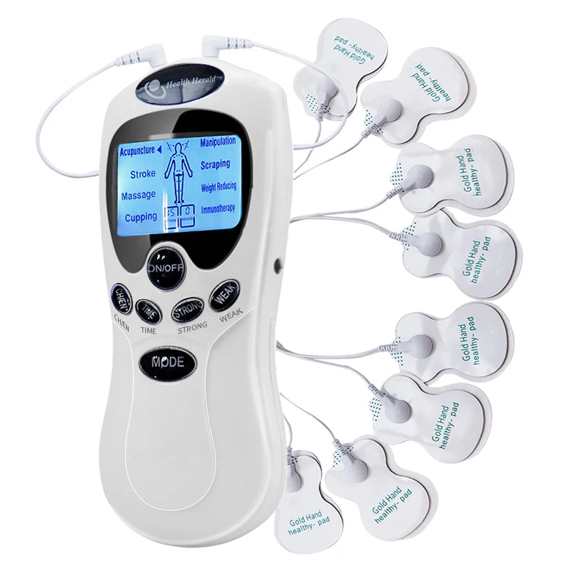 Electric Tens Unit Massager Muscle Digital Massage Electric Body LCD Display Machine Meridian Physiotherapy Digital Massage Tool