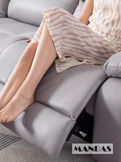 Genuine Leather Manual Electric Recliner Sofa Theater Power Reclining Couch Living Room Cinema Sofas Seating Room Furniture
