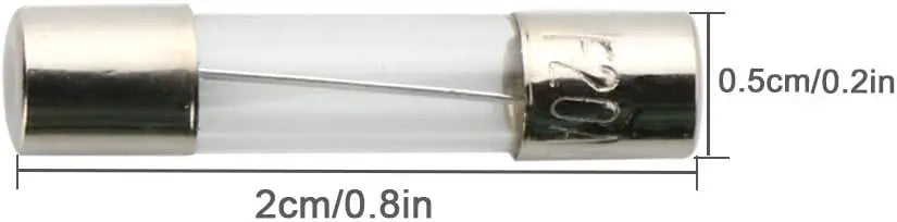 100pcs 5x20mm Quick Blow Glass Tube Fuse Assorted Kit Amp 0.2A 0.5A 1A 2A 3A 5A 8A 10A 15A 20A 250V with Storage Box