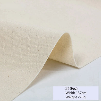 100% Cotton Primary Color Canvas Fabric By Half Meters for Sewing Sofa Cover DIY Bags Cloth Curtain Sofa Cover Material  W300073