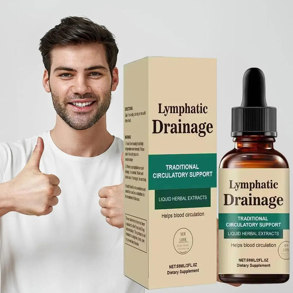 Natural Lymphatic Drainage Drops, Herbal Extracts for Circulatory Support, Relief Swelling Bloating Immunity Stillingia Wellness