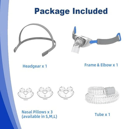 Airfit P10 Nasal Pillow  CPAP Mask - NASAL CPAP MASK Full Set Fits ResMed Airfit P10, Philips and Most CPAP Devices