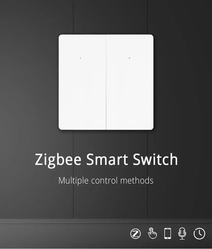 Zemismart Zigbee No Neutral Switch Physical Push Interruptor Smart Wall Switches Work with Tuya Magnetic Latching Relay 220V