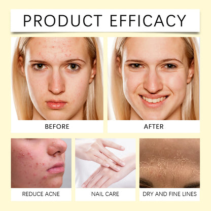 60ml Natural Vitamin E Essential Oil For Massage Skin Care Scraping Shower Face Body Nail Hair Eyelash Care Universal Daily Care