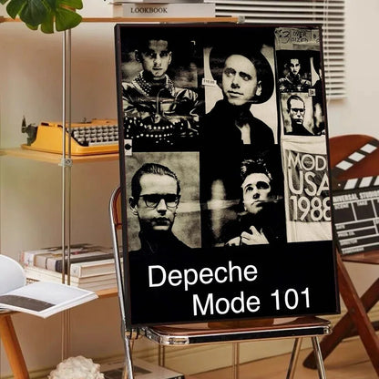 D-Depeche-Mode Singer Star Anime Posters Room Bar Cafe Room Decor Canvas Painting