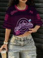 Women's Sports Jersey California 23 Print Short Sleeve T-Shirt Summer Graphic Tee Crop Top Football Jersey Sport T-Shirt