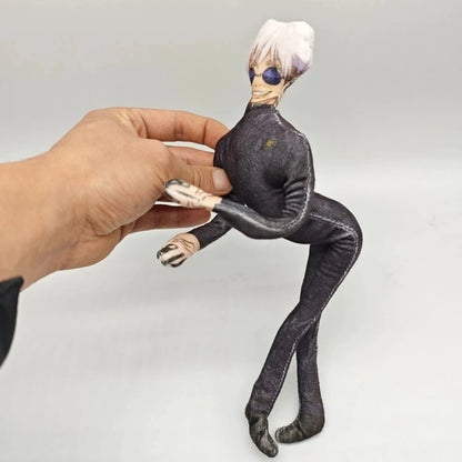 Anime Gojo Satoru Itadori Yuji Geto Suguru Cosplay Doll Plush Stuffed Cotton Dolls Abstract Iron Wire Skeleton Room Decoration