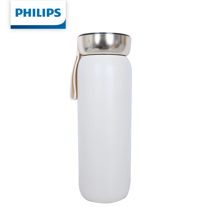 Philips AWP2775 Smart Temperature Display Thermos 460ml Vacuum Insulated Water Bottle with Type-C Charging SUS316